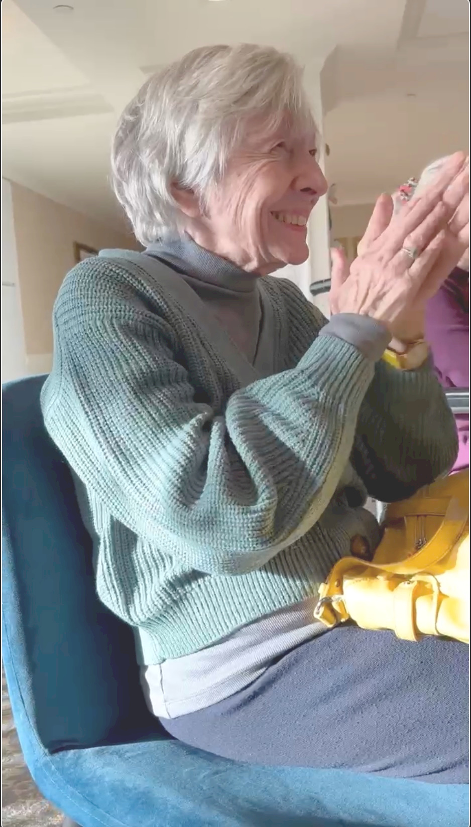 June at a singalong, January 2025
